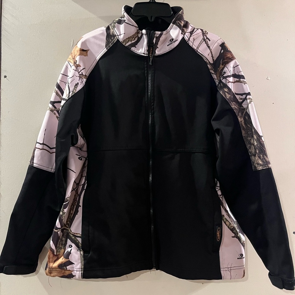Women's Black and Camouflage Utility Jacket